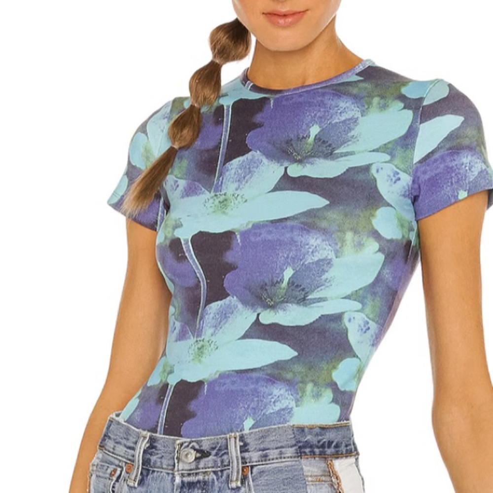 Mini tee in azul